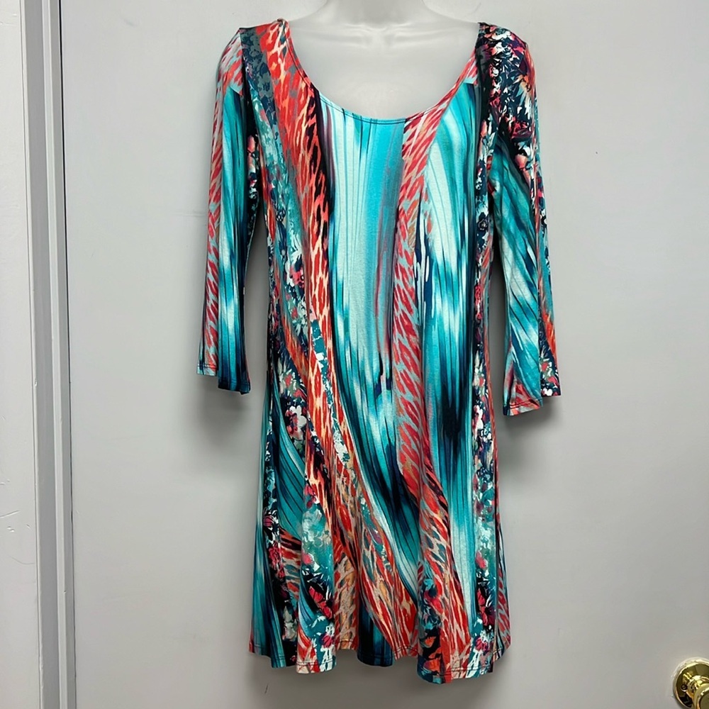 Salaam 3/4 Bell Sleeve Dress Size Large